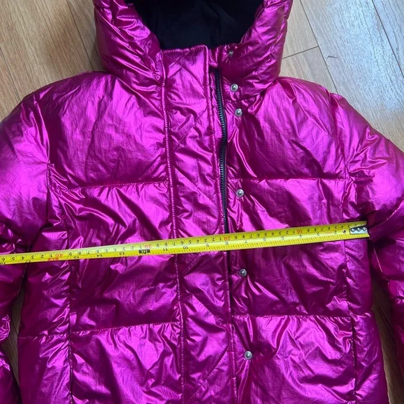 GAP Fuchsia Puffer Jacket for Kids - Picture 3 of 5